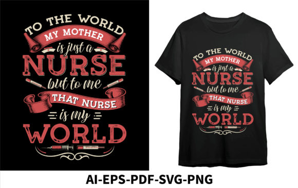 A Heartfelt Embroidery Design: To the World My Mother Nurse but to Me