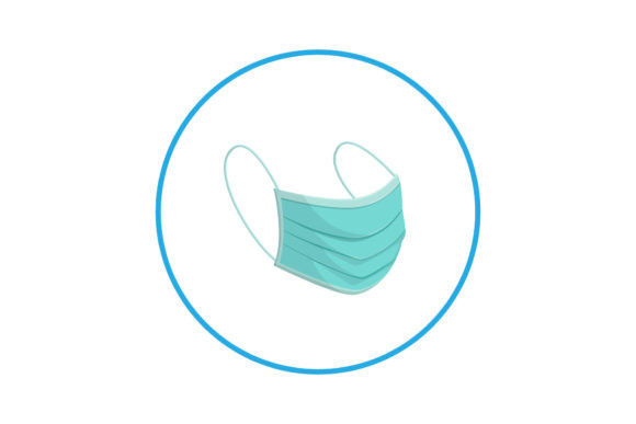 Creative Medical Mask Icon for Embroidery