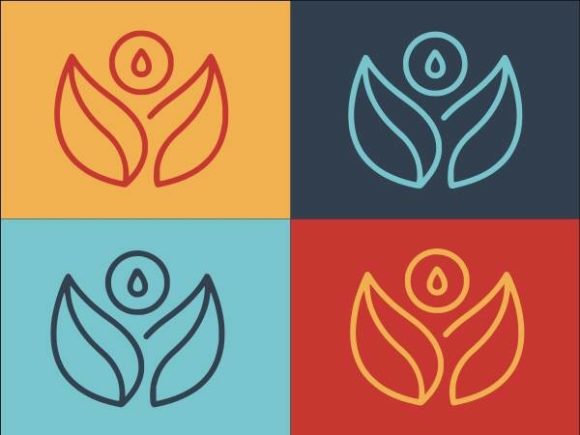 Elegant Medical Essential Oil Logo for Embroidery