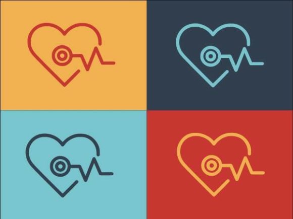 Elegant Medical Heart: A Versatile Embroidery Design