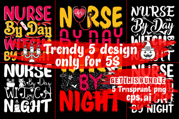 Halloween Nurse by Day Witch by Night Set