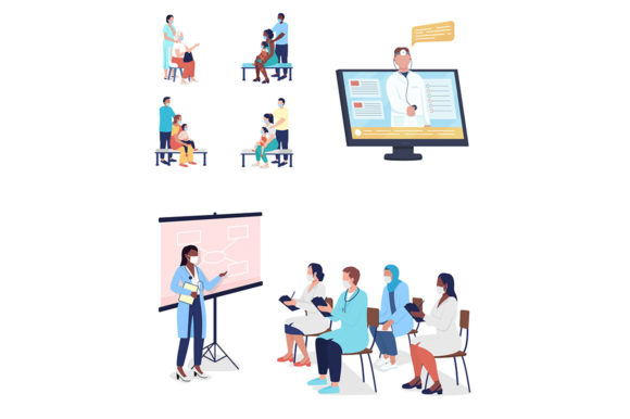 Medical Consultation Vector Characters Review