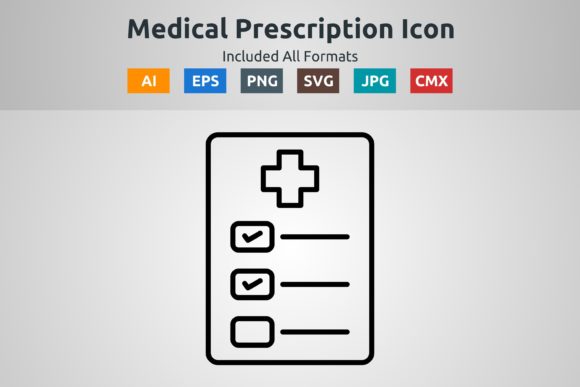 Medical Prescription Vector: A Versatile Embroidery Icon