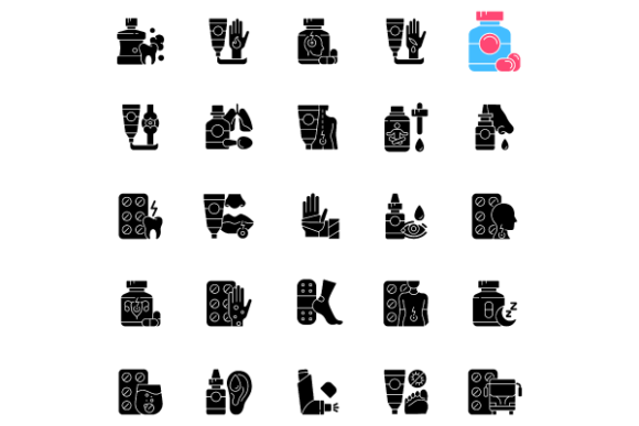 Medical Treatment Black Icons: A Designer's Take