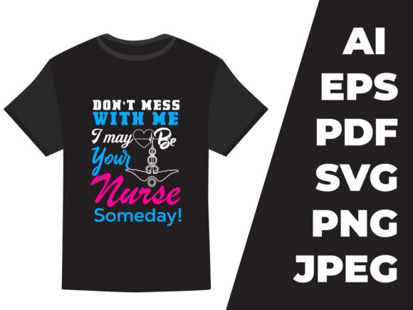 Nurse Typography T-Shirt Design Review
