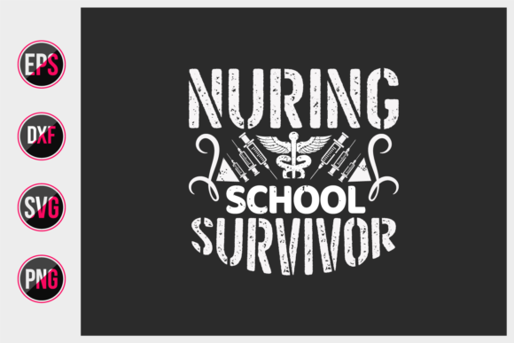 Nursing School Survivor SVG: A Versatile Embroidery Design