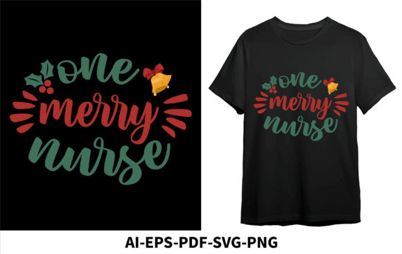One Merry Nurse: A Festive and Professional Embroidery Design