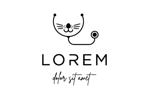 Pet Dog Medical Logo Design Vector Review