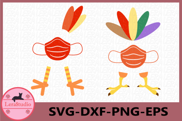 Thanksgiving Turkey, Medical Mask: A Unique Embroidery Design